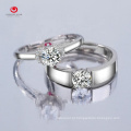 Casal anéis moissanite diamante anéis